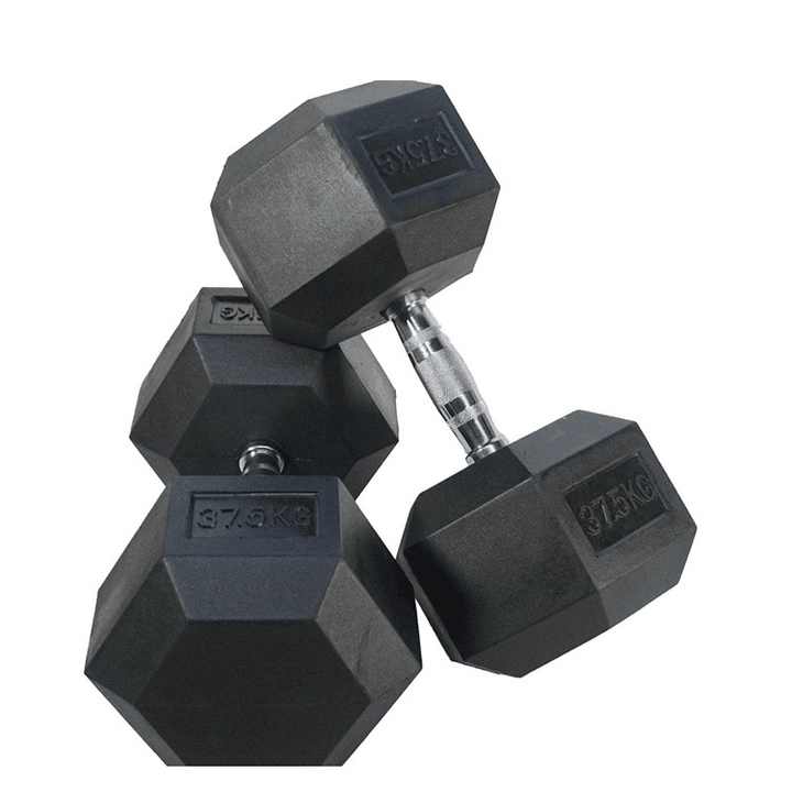 rubber hex dumbbells