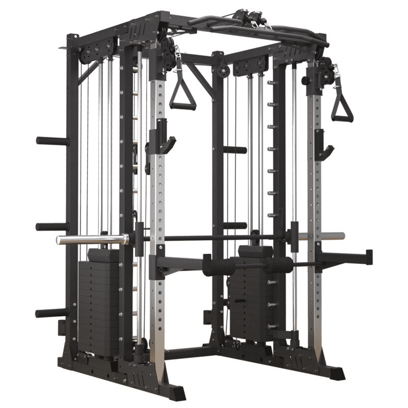 Adjustable Barbell Smith Machine for Home Gym Use