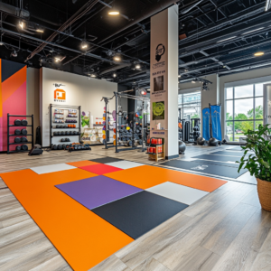 Different types of rubber gym flooring