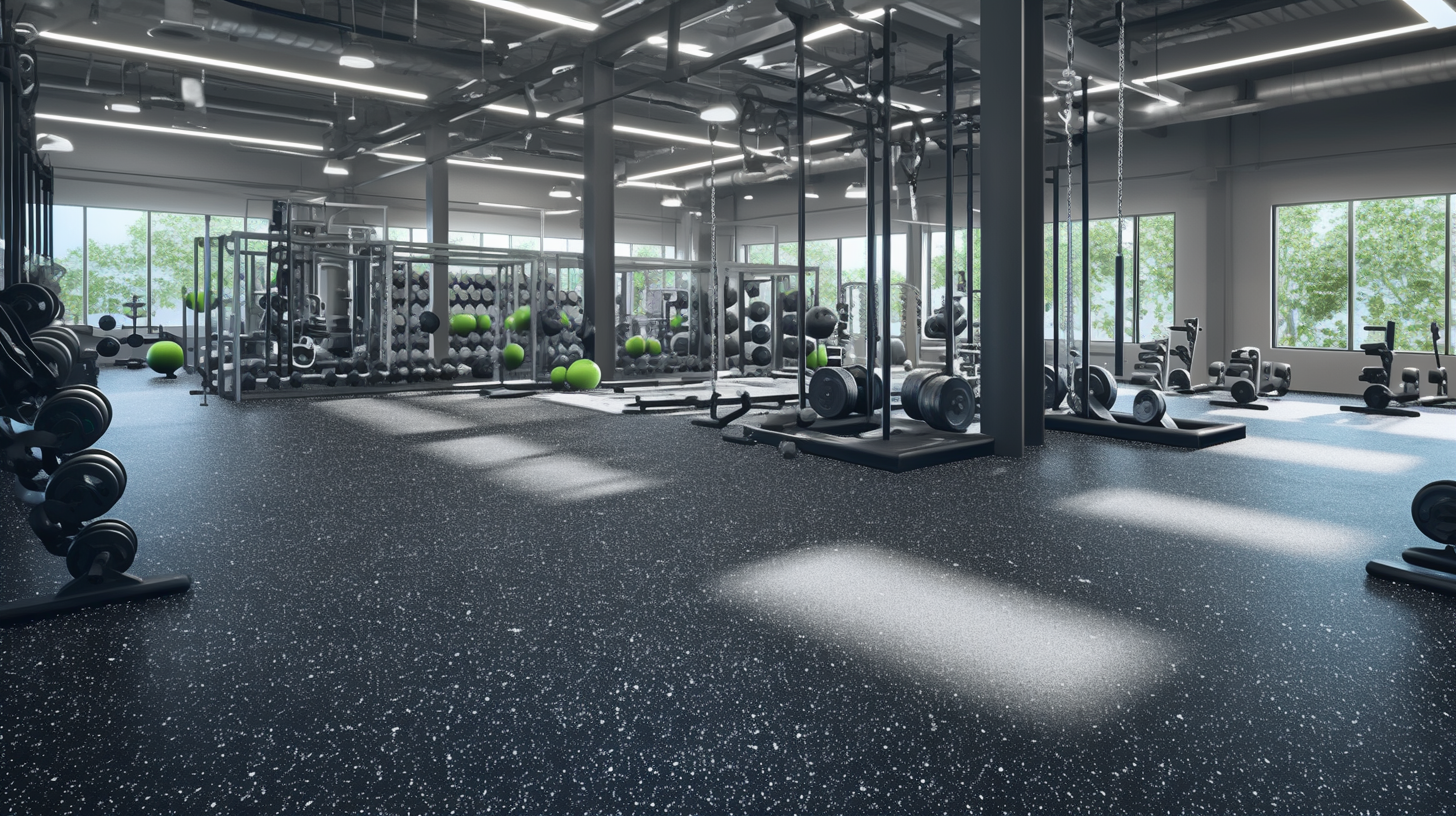 Different types of rubber gym flooring