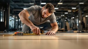 gym flooring Professional Installation Process