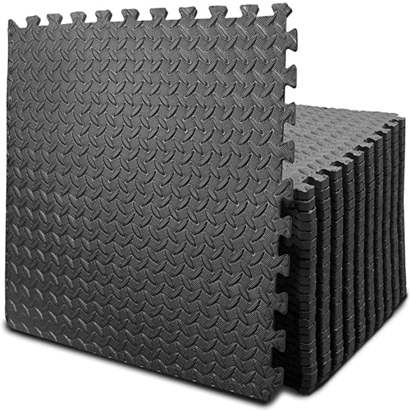 ![Durable black interlocking foam mats with textured surface](#placeholder_link)